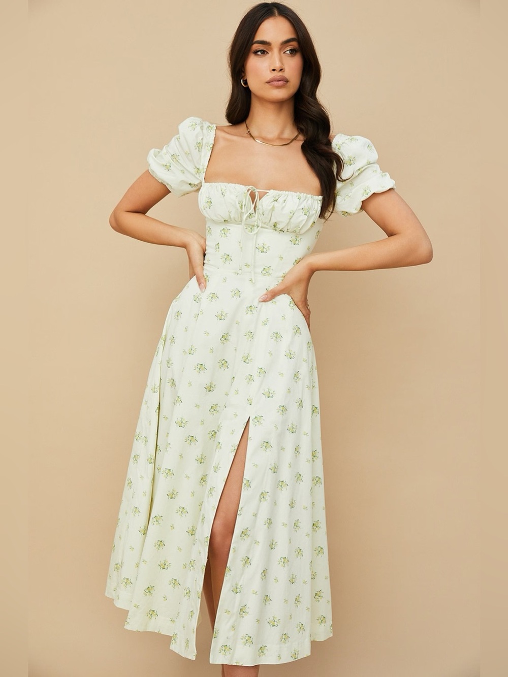 House Of CB Tallulah Floral Midi Dress